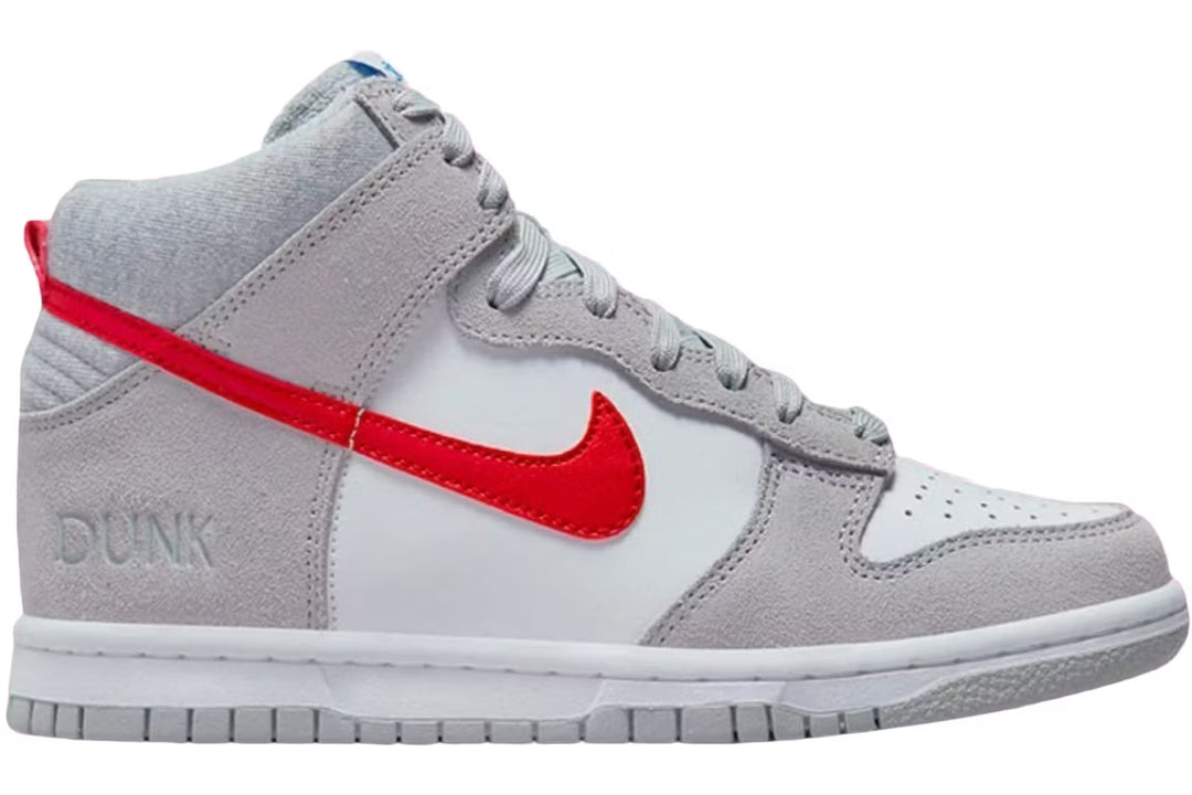 Nike Dunk High Athletic Club Grey Red (Grade School)