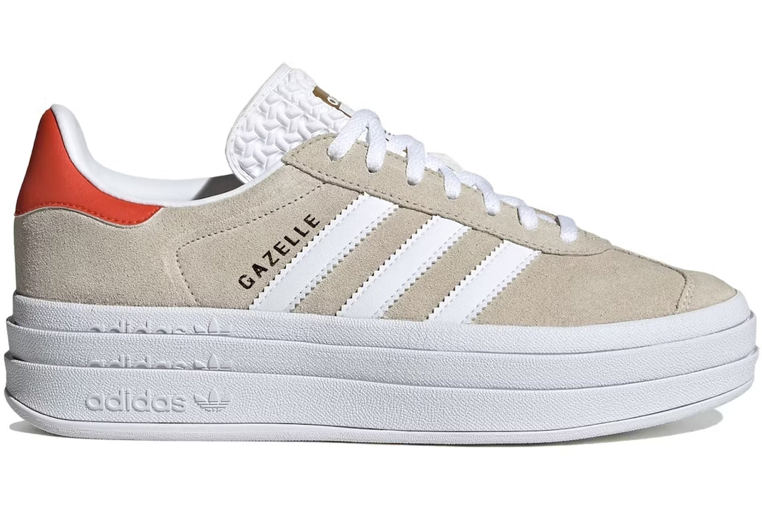 adidas Gazelle Bold Wonder Beige Collegiate Orange (Women's)