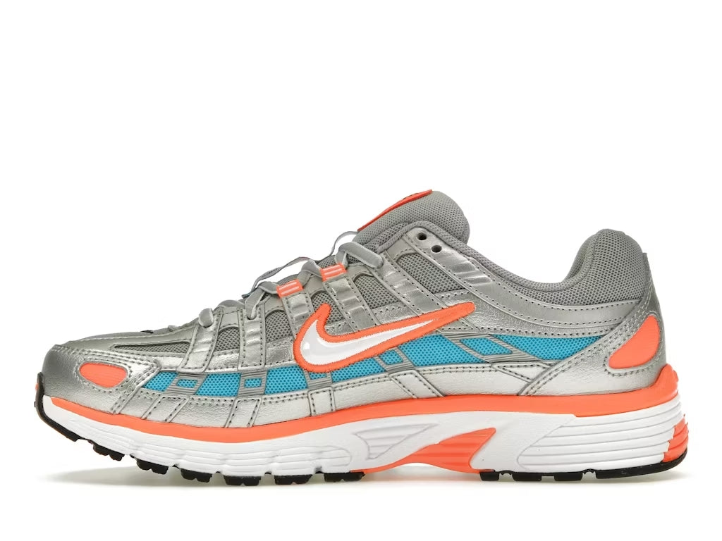 Nike P-6000 Metallic Silver Crimson Blue Fury (Women's)