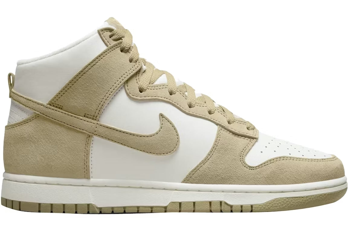 Nike Dunk High Tan Suede White