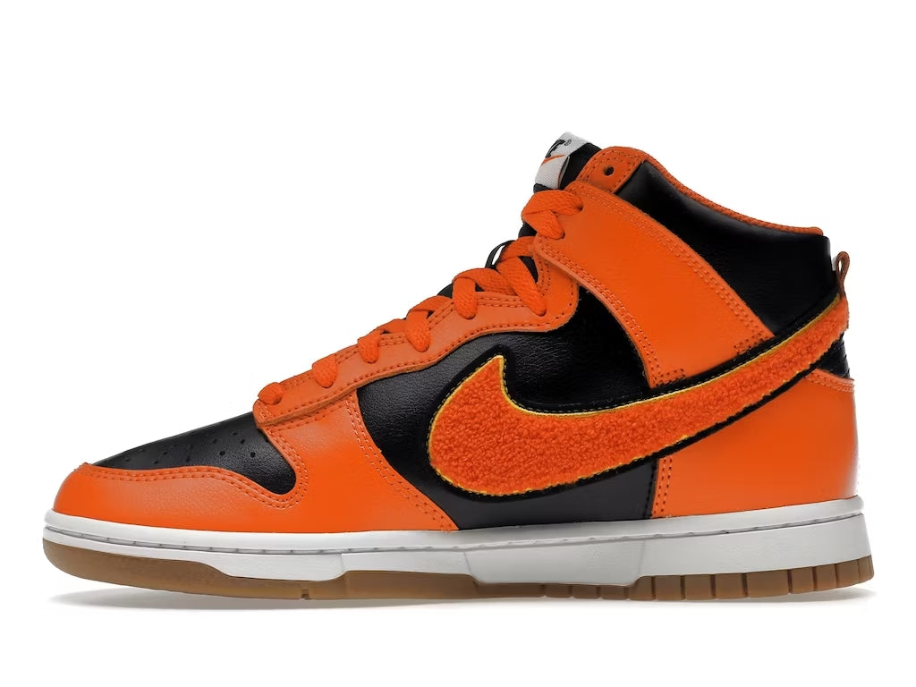Nike Dunk High University Chenille Swoosh Safty Orange