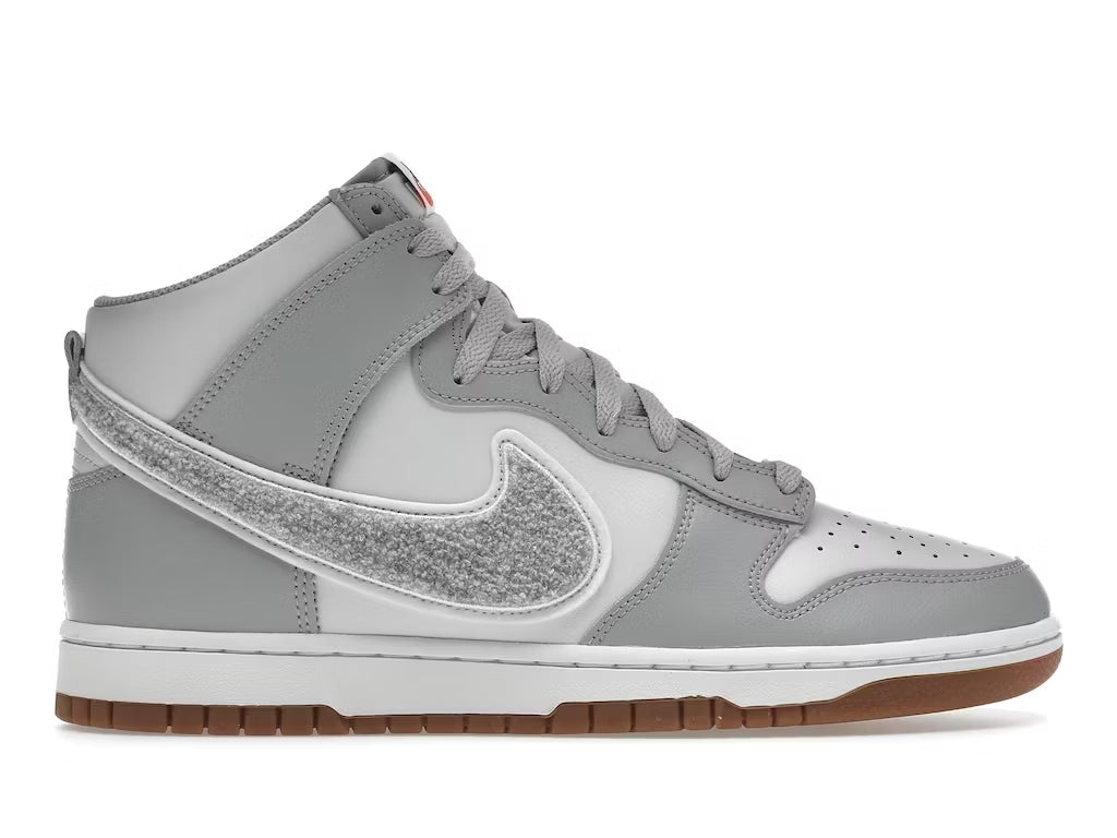 Nike Dunk High University Chenille Swoosh Light Smoke Grey
