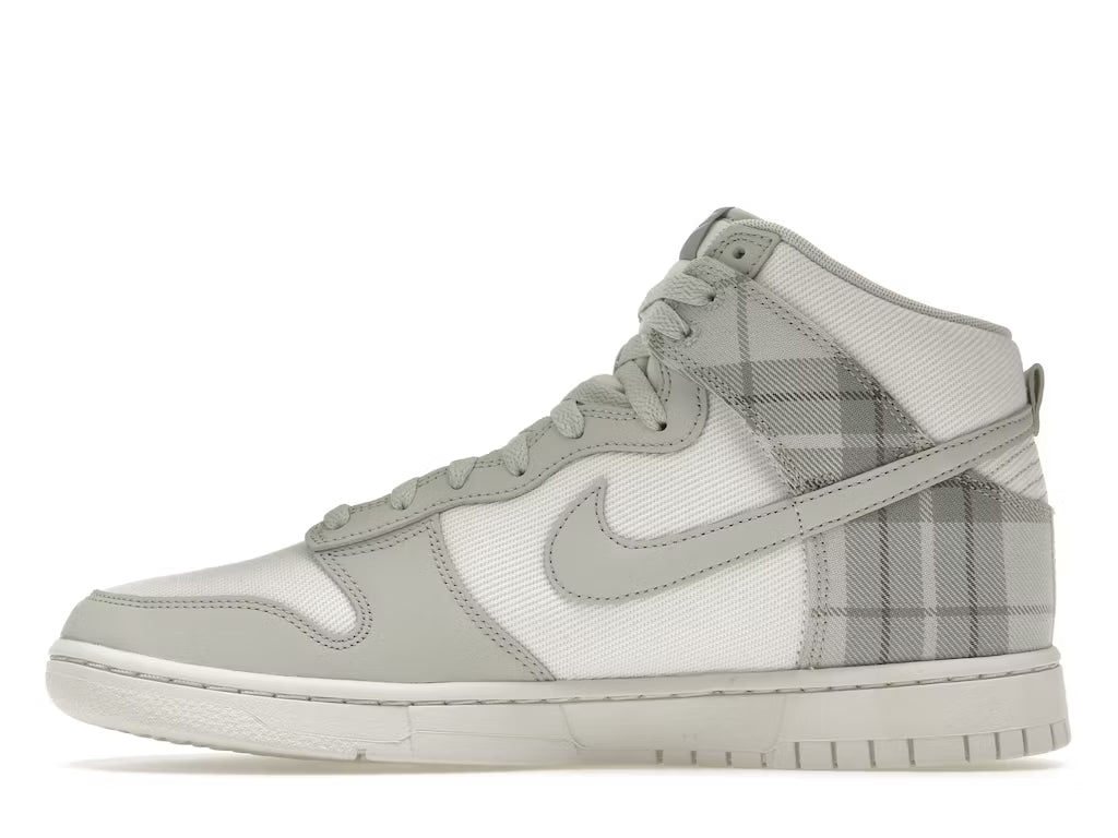 Nike Dunk High SE Tartan Plaid White Light Green