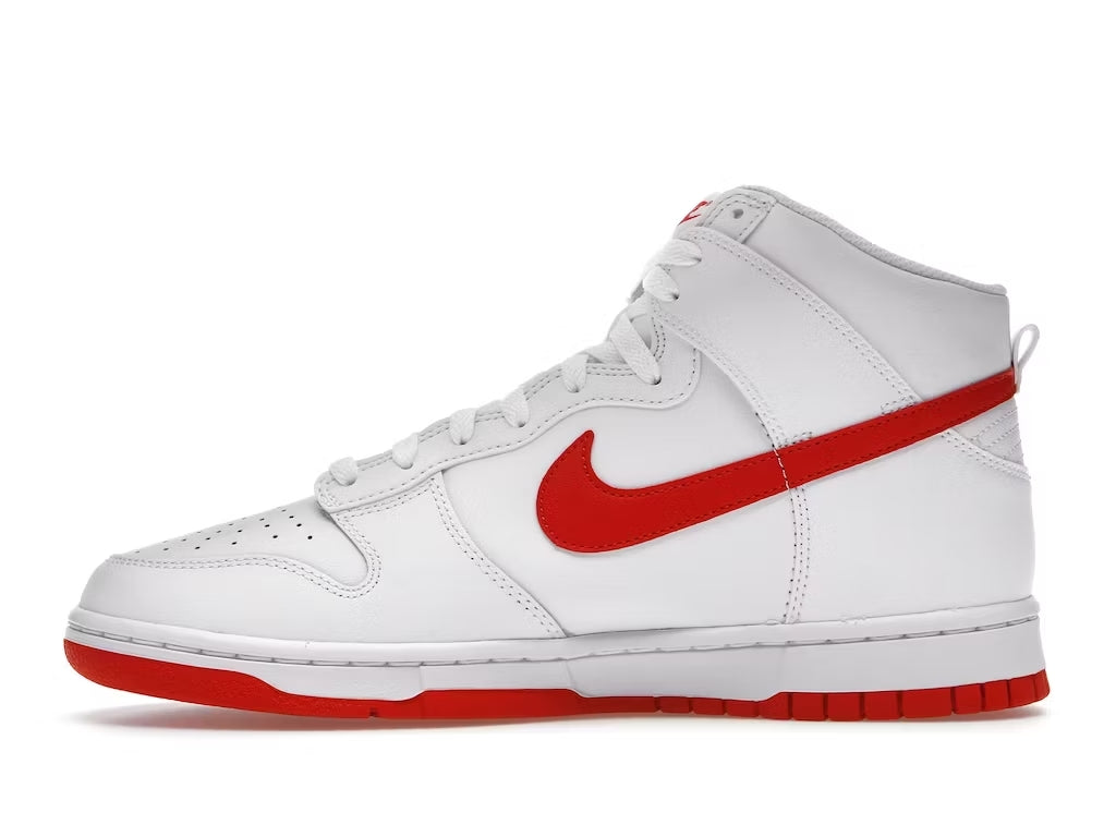Nike Dunk High White Picante Red