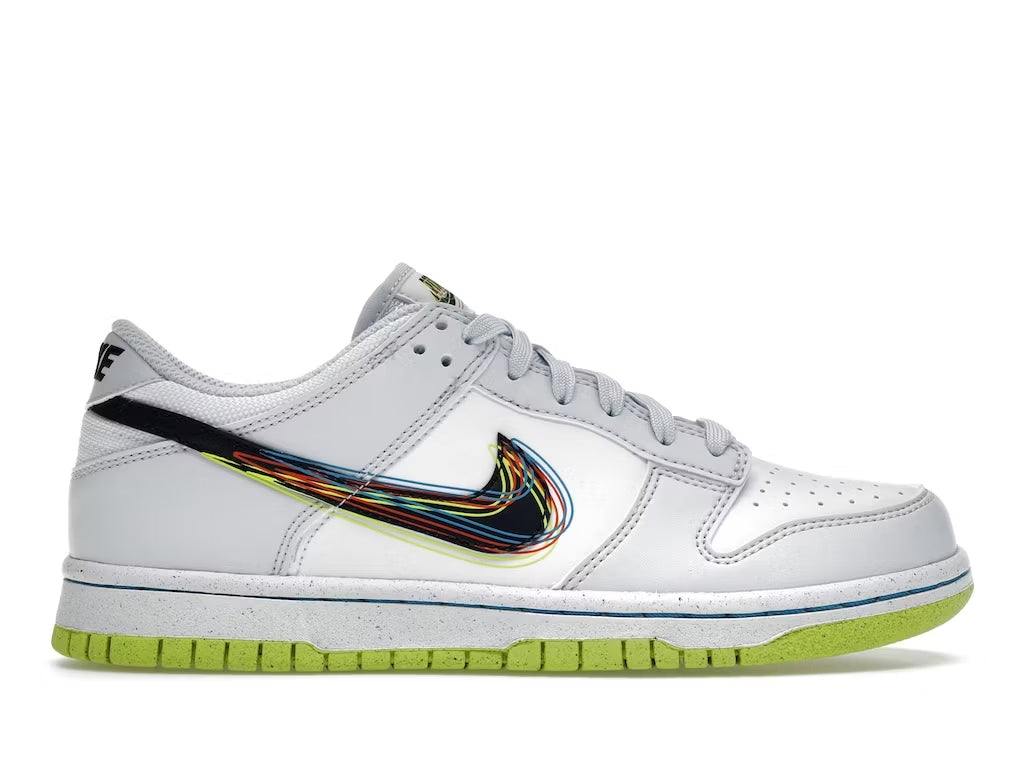 Nike Dunk Low 3D Swoosh Grey (Grade School)
