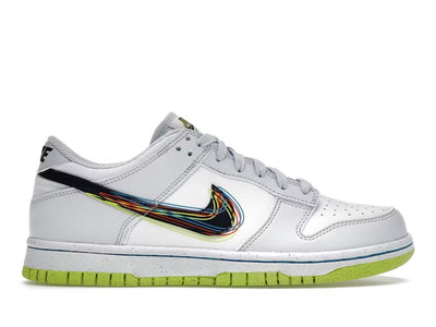 Nike Dunk Low 3D Swoosh Grey (Grade School)