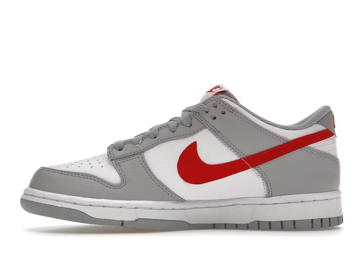 Nike Dunk Low White Wolf Grey University Red (Grade School)