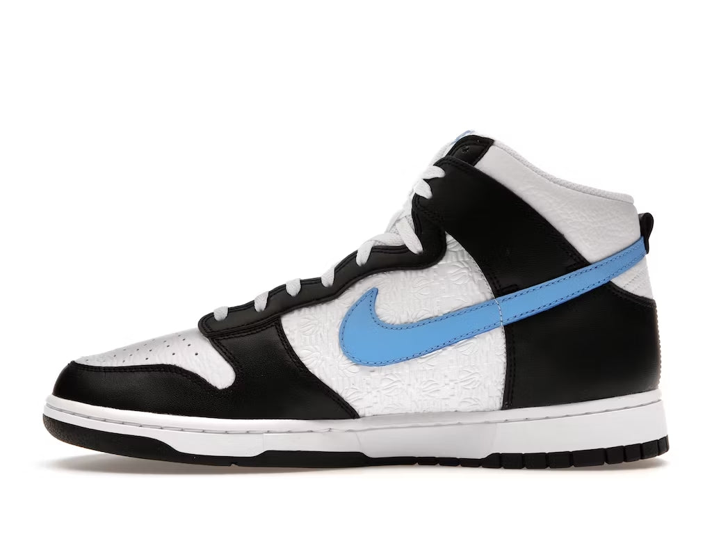 Nike Dunk High Retro FLC Black University Blue White