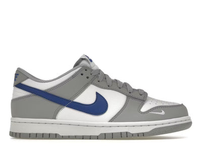 Nike Dunk Low Mini Swoosh Wolf Grey Game Royal (Grade School)