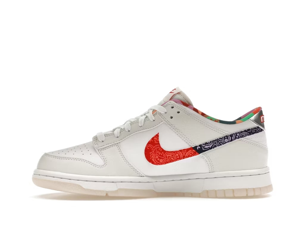 Nike Dunk Low White Multi-Color Paisley (Grade School)