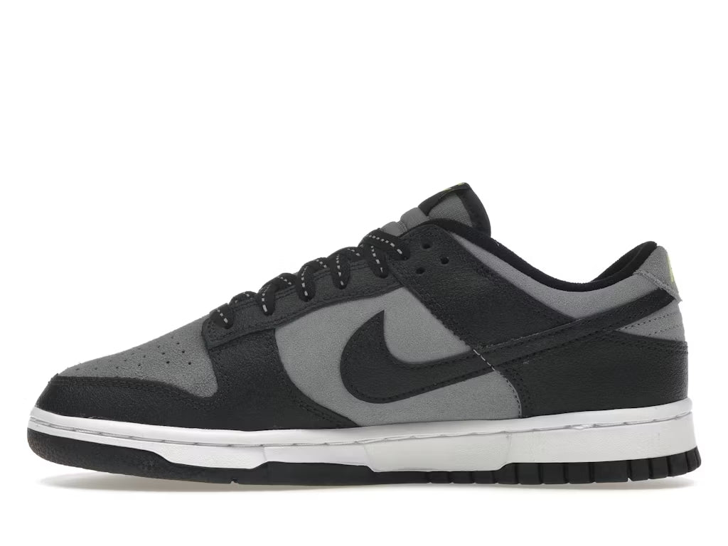 Nike Dunk Low Black Cool Grey Volt Mini Swoosh