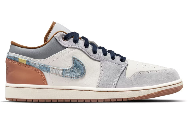 Jordan 1 Low SE Phantom Repaired Denim Swoosh