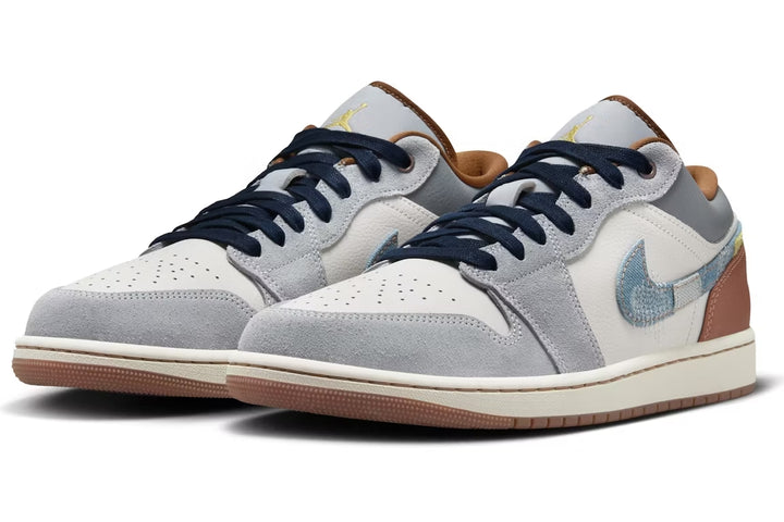 Jordan 1 Low SE Phantom Repaired Denim Swoosh