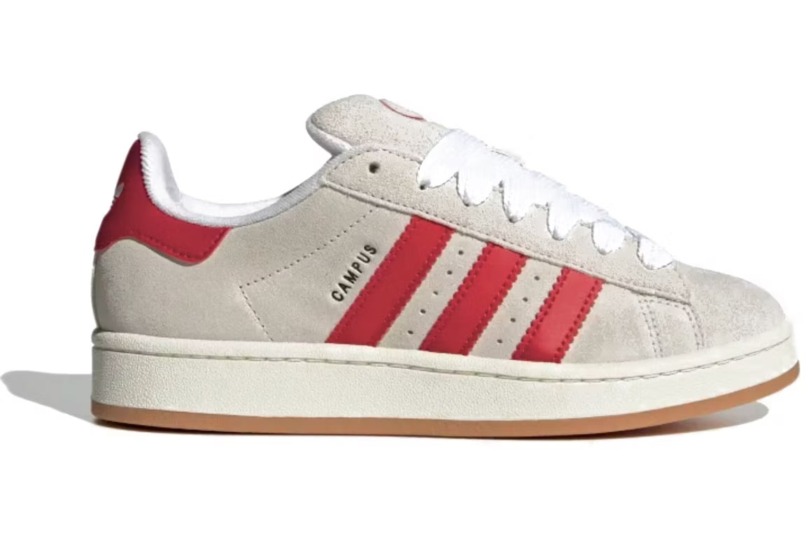 adidas Campus 00s Crystal White Better Scarlet (Women's)