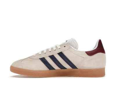 adidas Gazelle Beige Dark Blue Collegiate Burgundy