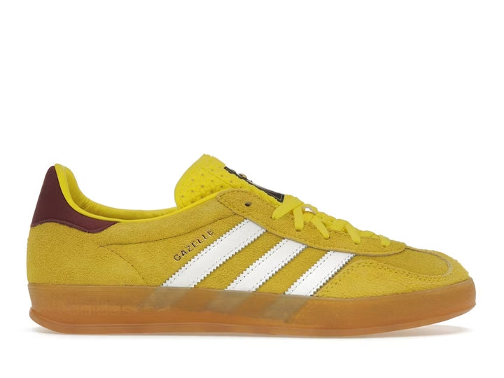 adidas Gazelle Indoor Bright Yellow Collegiate Burgundy (Women's)