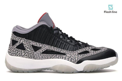 Jordan 11 Retro Low IE Black Cement - Flash Line Store