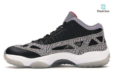 Jordan 11 Retro Low IE Black Cement - Flash Line Store