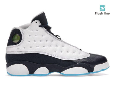 Jordan 13 Retro White Obsidian Powder Blue (Grade School) - Flash Line Store