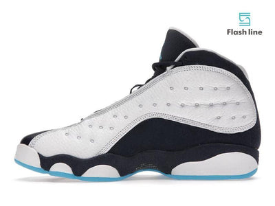 Jordan 13 Retro White Obsidian Powder Blue (Grade School) - Flash Line Store