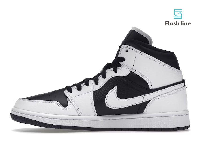 Jordan 1 Mid Split Black White (Women's) - Flash Line Store