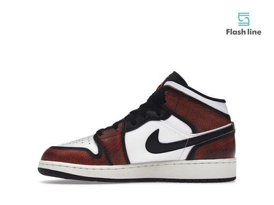 Jordan 1 Mid Wear-Away Chicago (Grade School) - Flash Line Store