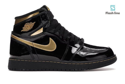 Jordan 1 Retro HighBlack Metallic Gold (2020) (GS) - Flash Line Store