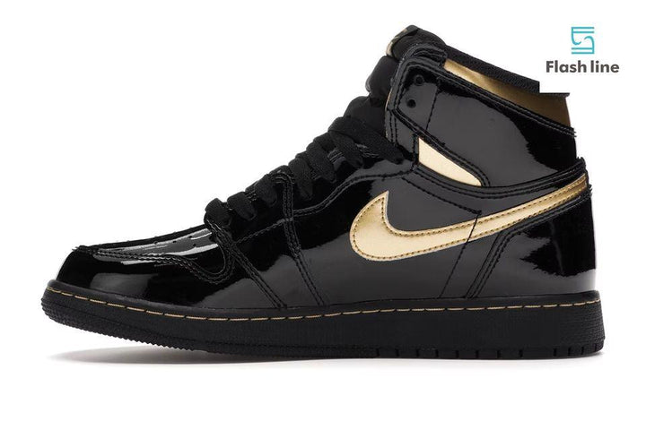 Jordan 1 Retro HighBlack Metallic Gold (2020) (Grade School) - Flash Line Store
