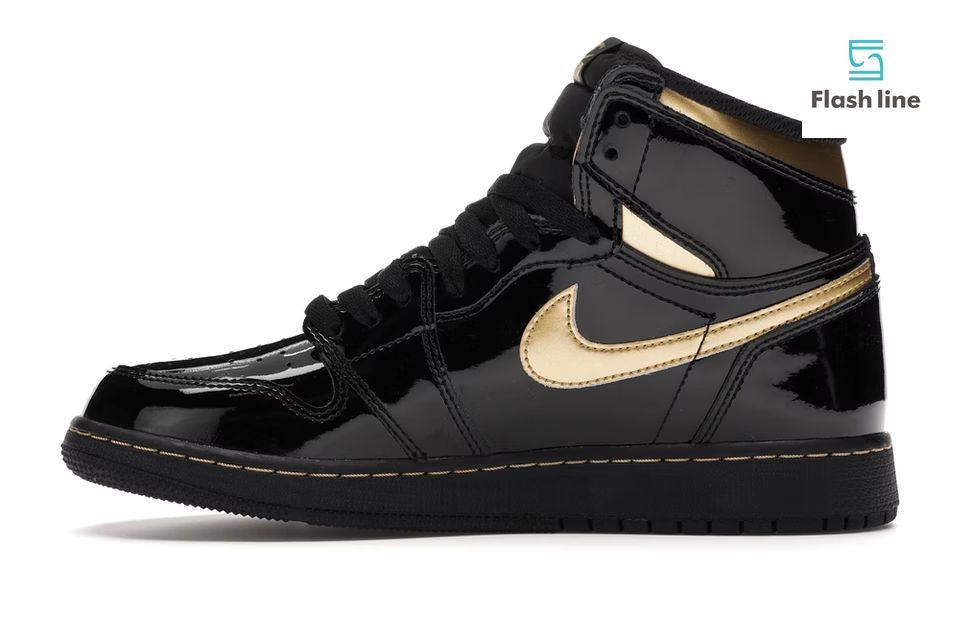 Jordan 1 Retro HighBlack Metallic Gold (2020) (GS) - Flash Line Store