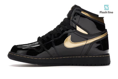 Jordan 1 Retro HighBlack Metallic Gold (2020) (GS) - Flash Line Store