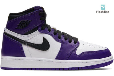 Jordan 1 Retro HighCourt Purple White (GS) - Flash Line Store