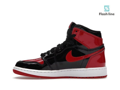 Jordan 1 Retro High OGPatent Bred (Grade School) - Flash Line Store
