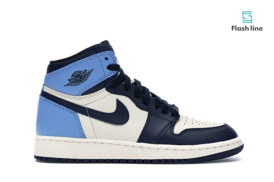 Jordan 1 Retro HighObsidian UNC (Grade School) - Flash Line Store
