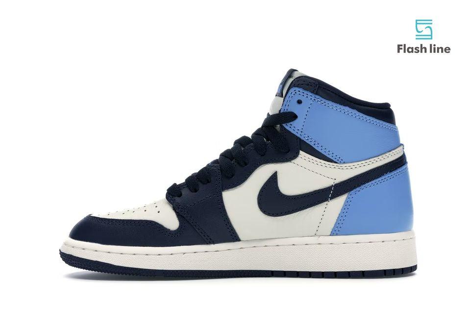 Jordan 1 Retro HighObsidian UNC (Grade School) - Flash Line Store