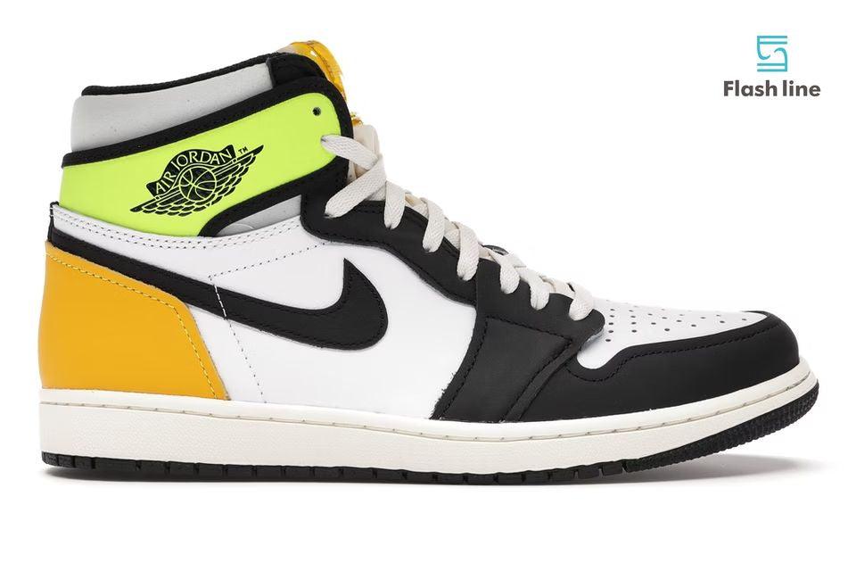 Jordan 1 Retro HighWhite Black Volt University Gold