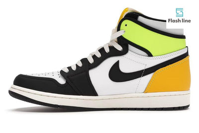 Jordan 1 Retro HighWhite Black Volt University Gold