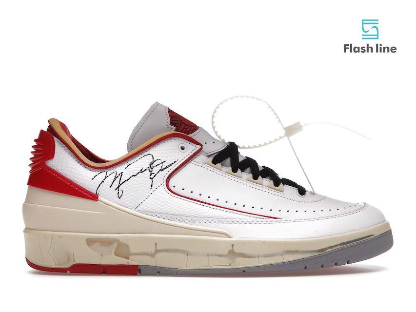 Jordan 2 Retro Low SP Off-White White Red - Flash Line Store