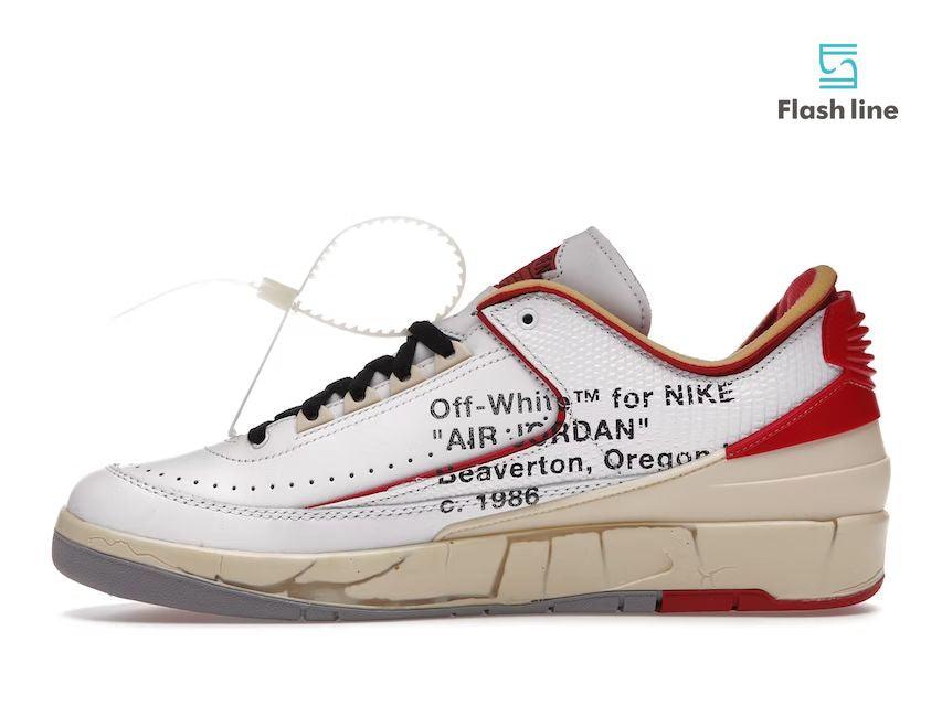 Jordan 2 Retro Low SP Off-White White Red - Flash Line Store