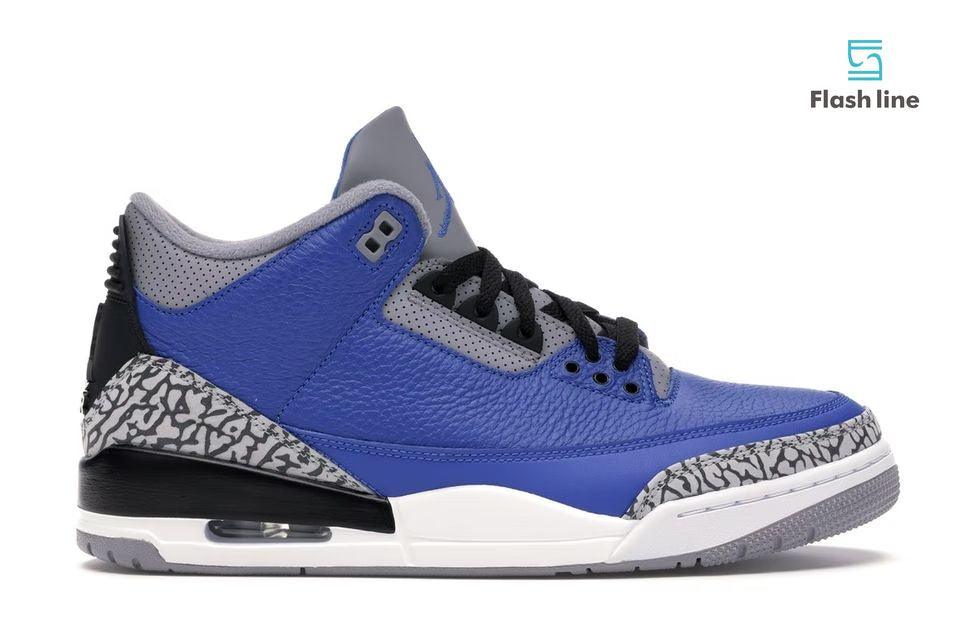 Jordan 3 Retro Varsity Royal Cement - Flash Line Store