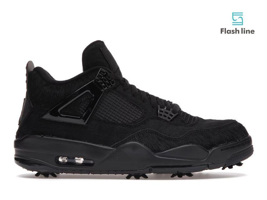 Jordan 4 Retro Golf Black Cat Pony Hair