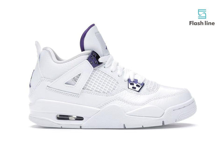 Jordan 4 Retro Metallic Purple (Grade School) - Flash Line Store