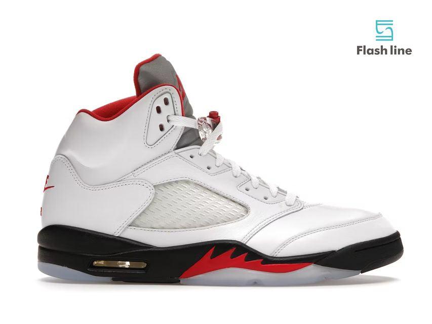 Jordan 5 Retro Fire Red Silver Tongue (2020) - Flash Line Store