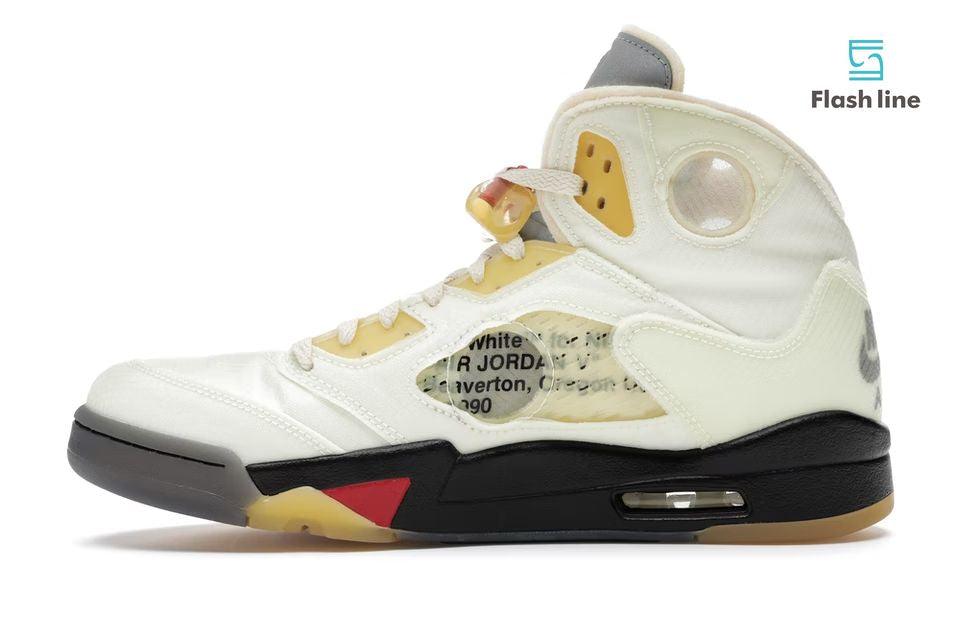 Jordan 5 Retro OFF-WHITE Sail - Flash Line Store