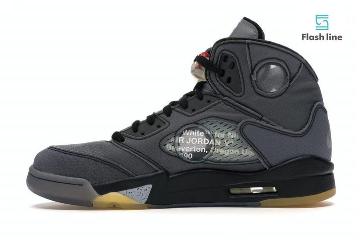 Jordan 5 Retro Off-White Black - Flash Line Store