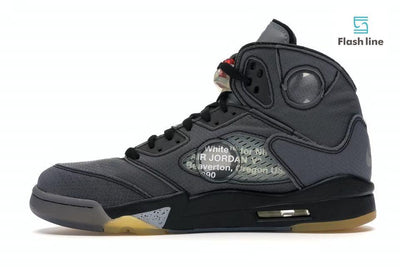 Jordan 5 Retro Off-White Black - Flash Line Store