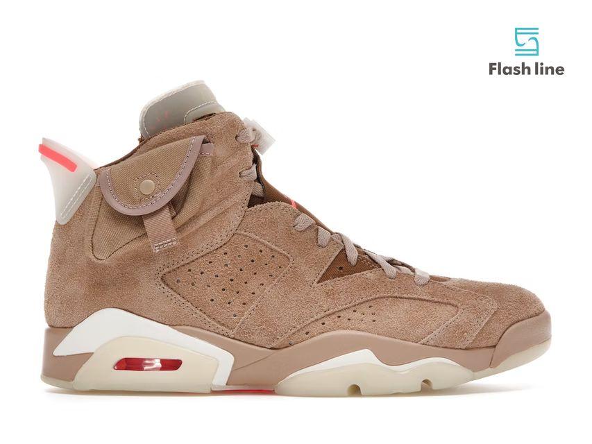 Jordan 6 Retro Travis Scott British Khaki - Flash Line Store