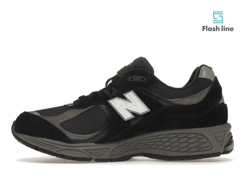 New Balance 2002R Black Dark Grey White - Flash Line Store