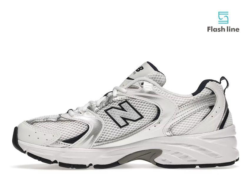 New Balance 530 White Silver Navy - Flash Line Store