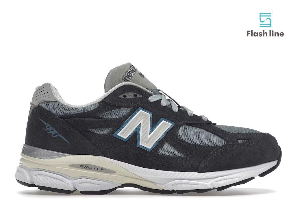 New Balance 990v3 Kith Steel Blue - Flash Line Store