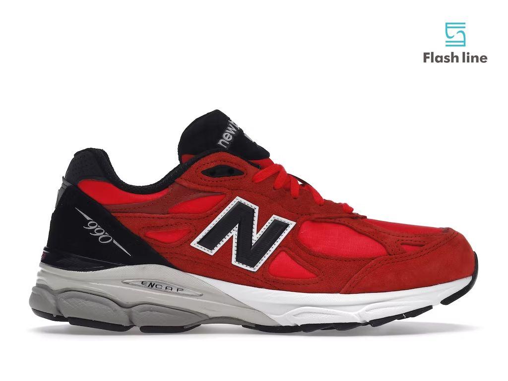 New Balance 990v3 Red Suede - Flash Line Store